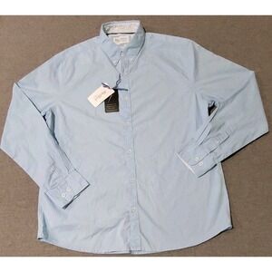 BlueBlack Threads Mens Dress Shirt XL Blue & White Long Sleeve NWT